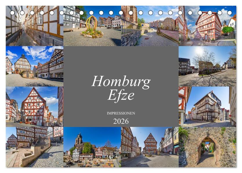 Homburg Efze Impressionen (Tischkalender 2026 DIN A5 quer) CALVENDO Monatskalender