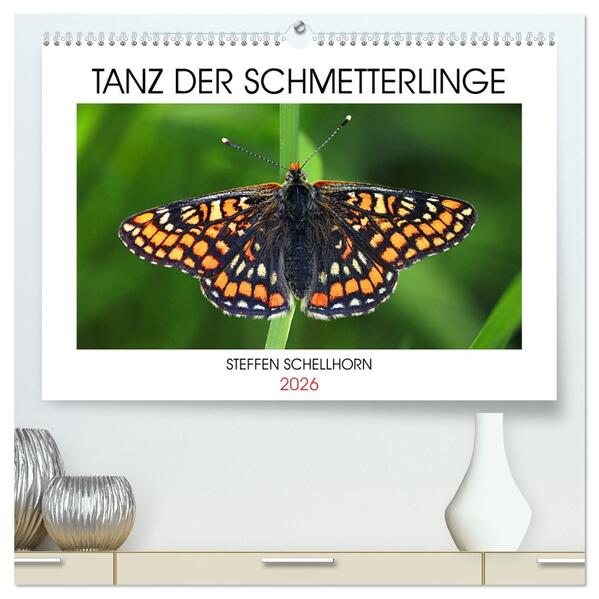 TANZ DER SCHMETTERLINGE (hochwertiger Premium Wandkalender 2026 DIN A2 quer) Kunstdruck in Hochglanz