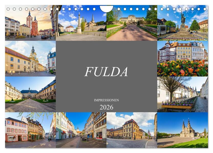 Fulda Impressionen (Wandkalender 2026 DIN A4 quer) CALVENDO Monatskalender