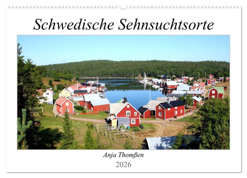 Schwedische Sehnsuchtsorte (Wandkalender 2026 DIN A2 quer) CALVENDO Monatskalender