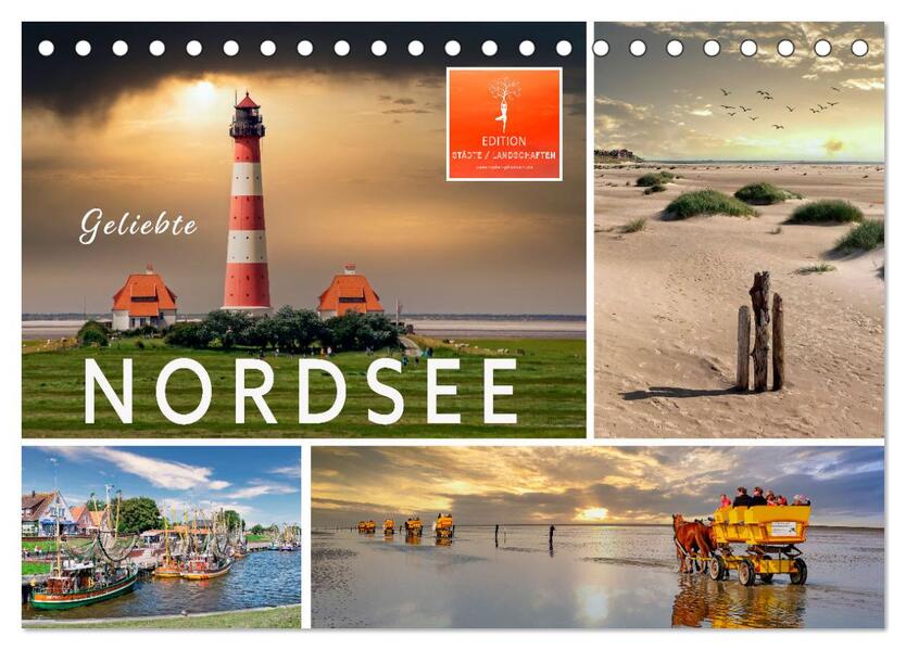 Geliebte Nordsee (Tischkalender 2026 DIN A5 quer) CALVENDO Monatskalender