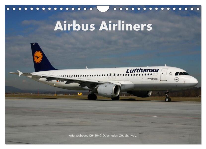 Airbus Airliners (Wandkalender 2026 DIN A4 quer) CALVENDO Monatskalender