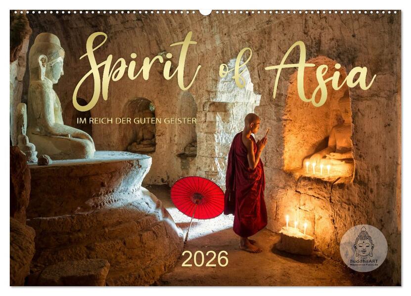 Spirit of Asia - Im Reich der guten Geister (Wandkalender 2026 DIN A2 quer) CALVENDO Monatskalender