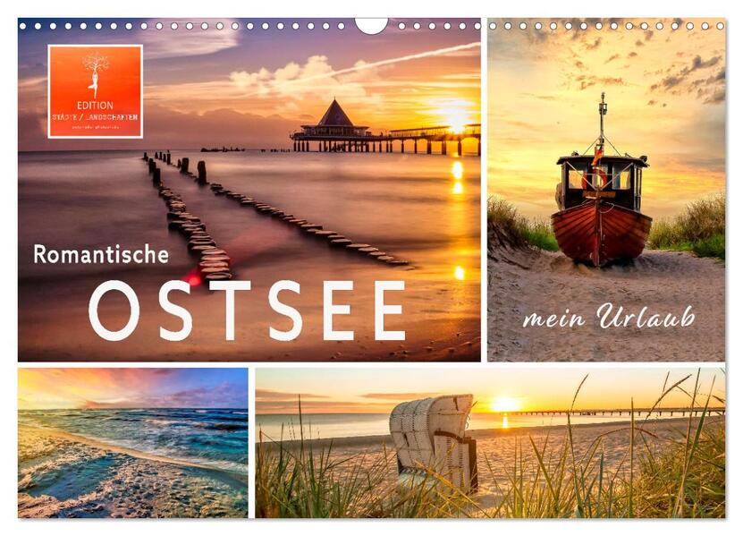 Romantische Ostsee - mein Urlaub (Wandkalender 2026 DIN A3 quer) CALVENDO Monatskalender