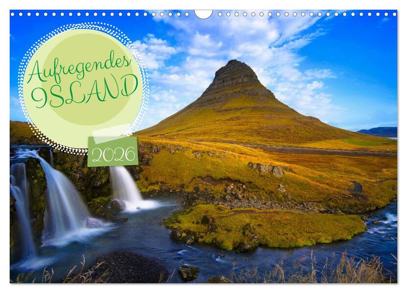 Aufregendes Island (Wandkalender 2026 DIN A3 quer) CALVENDO Monatskalender