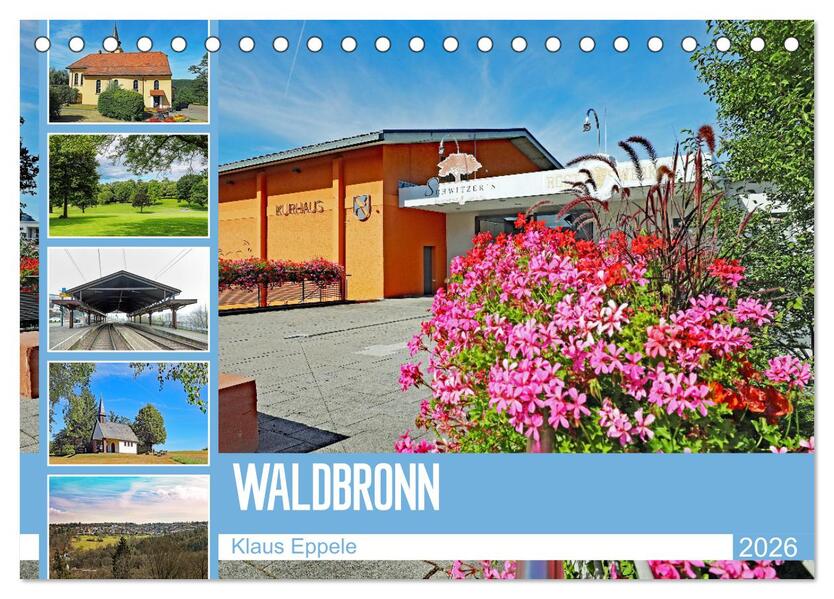 Waldbronn (Tischkalender 2026 DIN A5 quer) CALVENDO Monatskalender