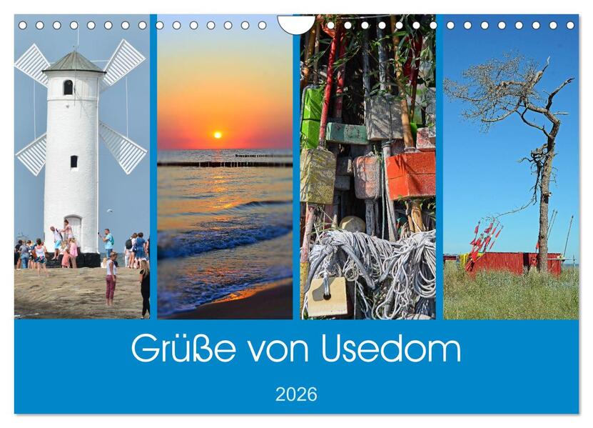 Grüße von Usedom (Wandkalender 2026 DIN A4 quer) CALVENDO Monatskalender