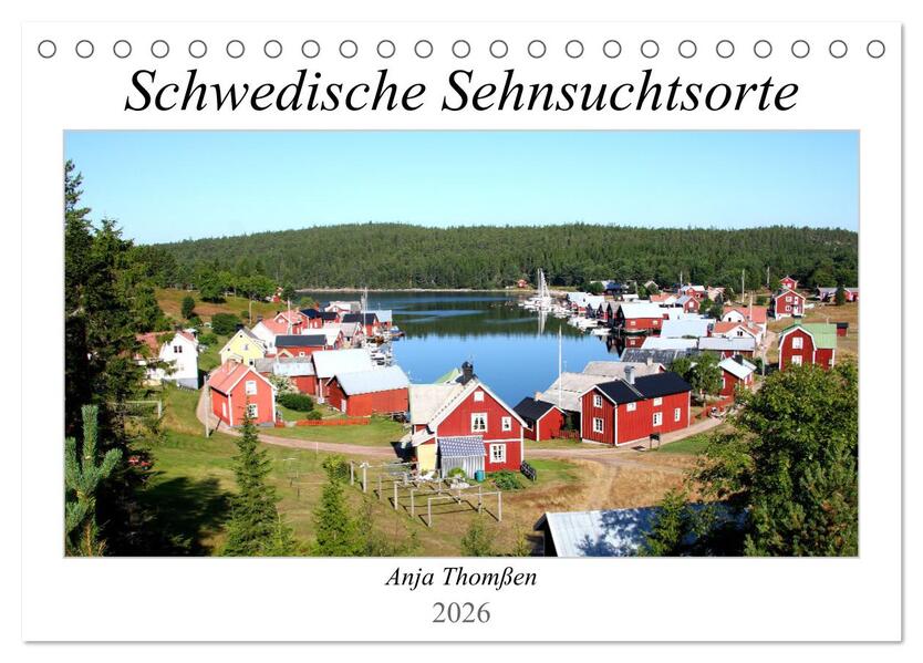 Schwedische Sehnsuchtsorte (Tischkalender 2026 DIN A5 quer) CALVENDO Monatskalender