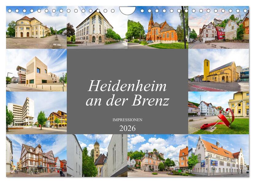 Heidenheim an der Brenz Impressionen (Wandkalender 2026 DIN A4 quer) CALVENDO Monatskalender