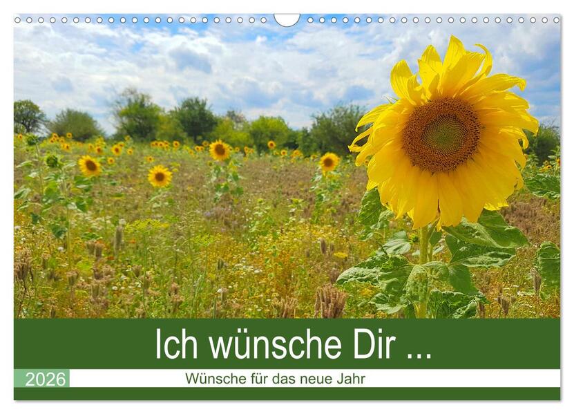 Ich wünsche Dir ... Wünsche für das neue Jahr (Wandkalender 2026 DIN A3 quer) CALVENDO Monatskalender
