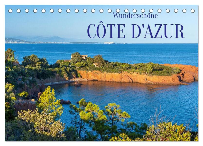 Wunderschöne Côte d'Azur (Tischkalender 2026 DIN A5 quer) CALVENDO Monatskalender
