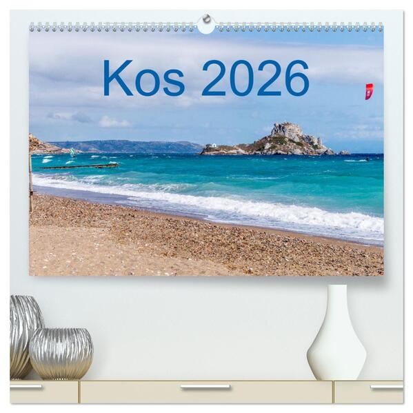 Kos 2026 (hochwertiger Premium Wandkalender 2026 DIN A2 quer) Kunstdruck in Hochglanz