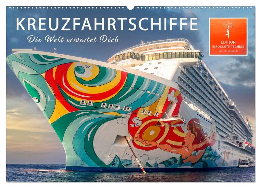Kreuzfahrtschiffe - die Welt erwartet Dich (Wandkalender 2026 DIN A2 quer) CALVENDO Monatskalender