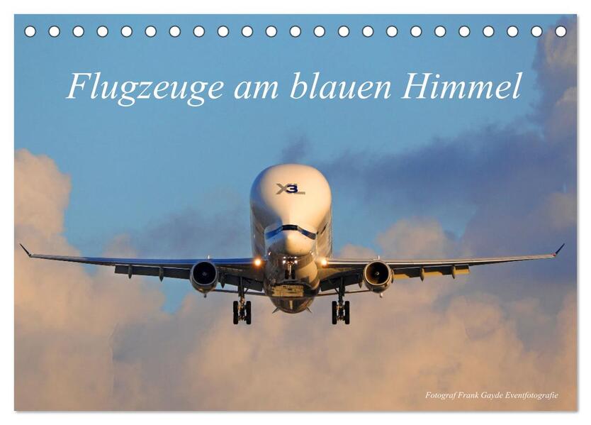 Flugzeuge am blauen Himmel (Tischkalender 2026 DIN A5 quer) CALVENDO Monatskalender