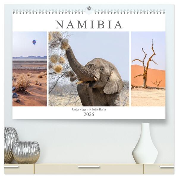 Namibia - unterwegs mit Julia Hahn (hochwertiger Premium Wandkalender 2026 DIN A2 quer) Kunstdruck in Hochglanz