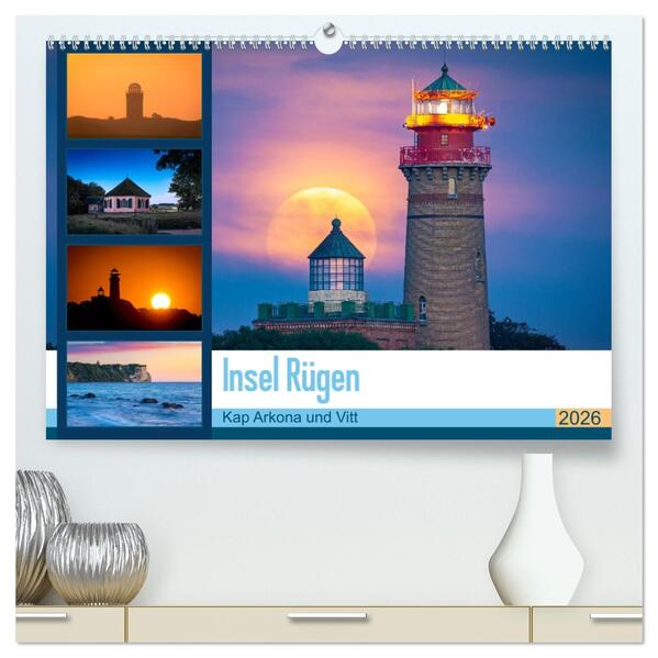 Insel Rügen - Kap Arkona und Vitt (hochwertiger Premium Wandkalender 2026 DIN A2 quer) Kunstdruck in Hochglanz