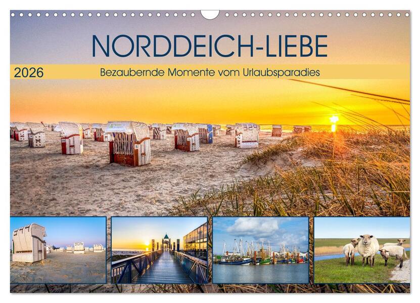 NORDDEICH-LIEBE (Wandkalender 2026 DIN A3 quer) CALVENDO Monatskalender