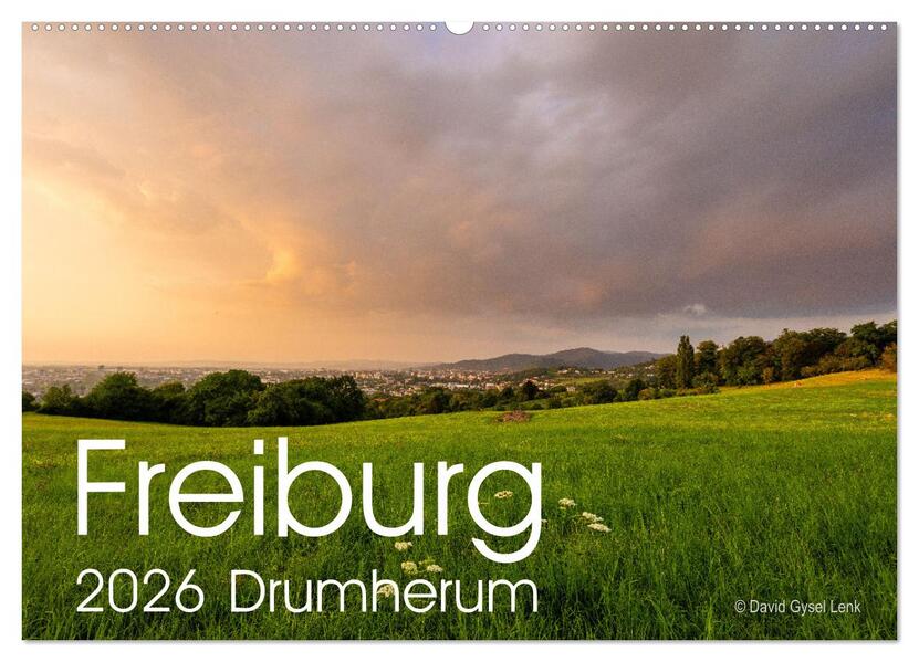 Freiburg Drumherum (Wandkalender 2026 DIN A2 quer) CALVENDO Monatskalender