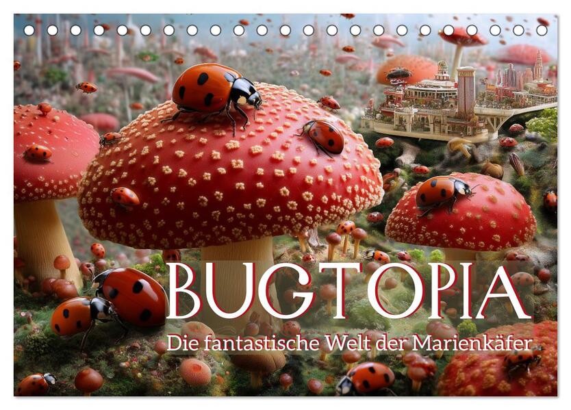 Bugtopia. Die fantastische Welt der Marienkäfer (Tischkalender 2026 DIN A5 quer) CALVENDO Monatskalender