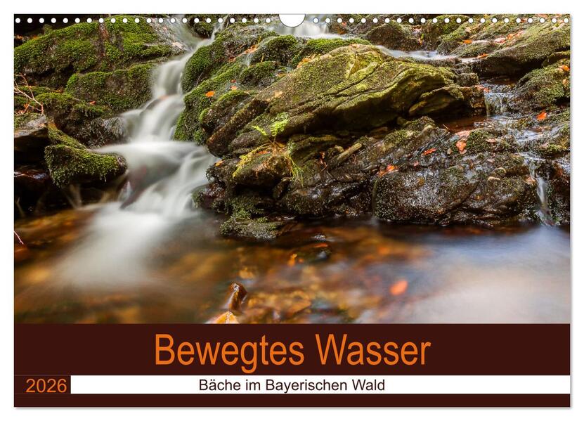 Bewegtes Wasser (Wandkalender 2026 DIN A3 quer) CALVENDO Monatskalender