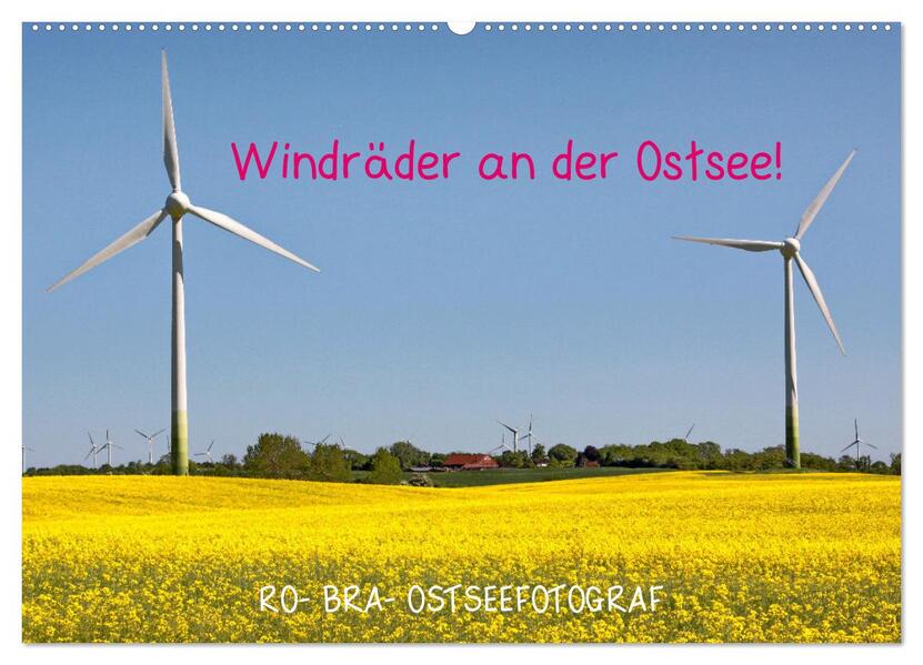 Windräder an der Ostsee! (Wandkalender 2026 DIN A2 quer) CALVENDO Monatskalender