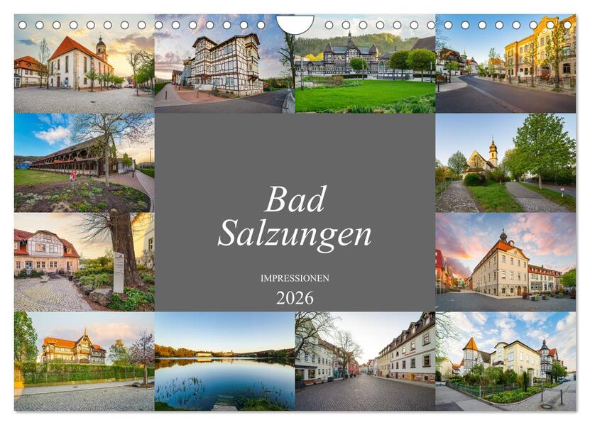 Bad Salzungen Impressionen (Wandkalender 2026 DIN A4 quer) CALVENDO Monatskalender