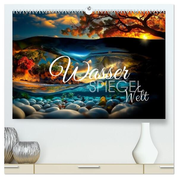 Wasserspiegelwelt (hochwertiger Premium Wandkalender 2026 DIN A2 quer) Kunstdruck in Hochglanz