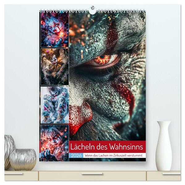 Lächeln des Wahnsinns (hochwertiger Premium Wandkalender 2026 DIN A2 hoch) Kunstdruck in Hochglanz