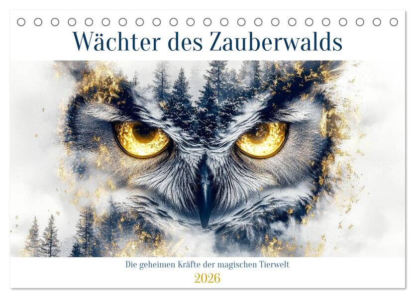Wächter des Zauberwaldes (Tischkalender 2026 DIN A5 quer) CALVENDO Monatskalender