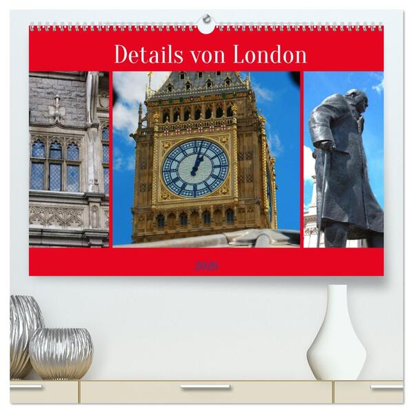 Details von London (hochwertiger Premium Wandkalender 2026 DIN A2 quer) Kunstdruck in Hochglanz