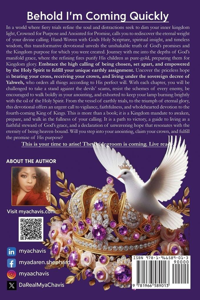 Crowned for Purpose! Anointed for Promise
