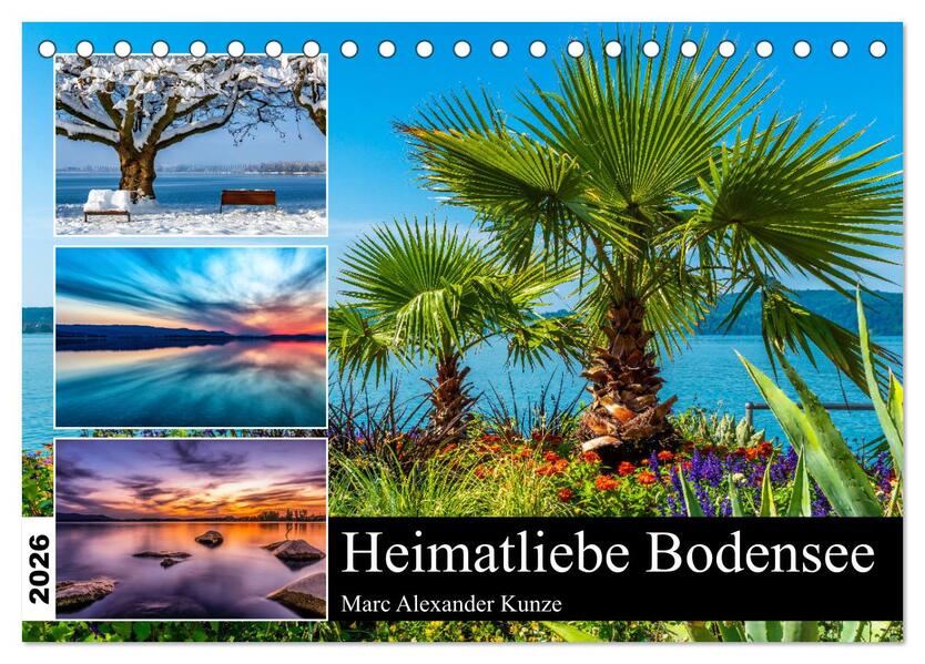 Heimatliebe Bodensee (Tischkalender 2026 DIN A5 quer) CALVENDO Monatskalender