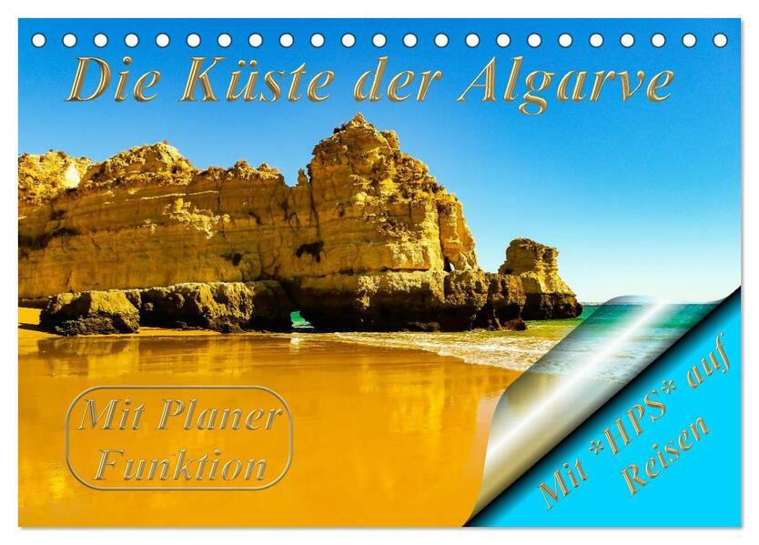 Die Küste der Algarve (Tischkalender 2026 DIN A5 quer) CALVENDO Monatskalender