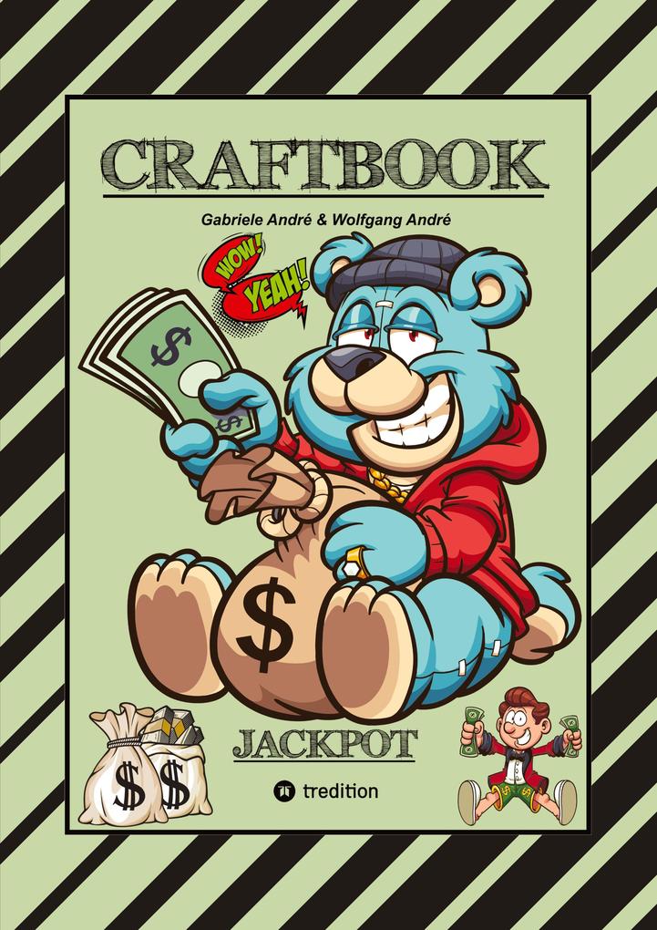 CRAFTBOOK - LUSTIGE AUSMALMOTIVE - WISSENSWERTES - KNIFFLIGE RÄTSEL - SPANNENDE AUFGABEN - VOLLTREFFER - TUTORIAL - WITZIGE FIGUREN