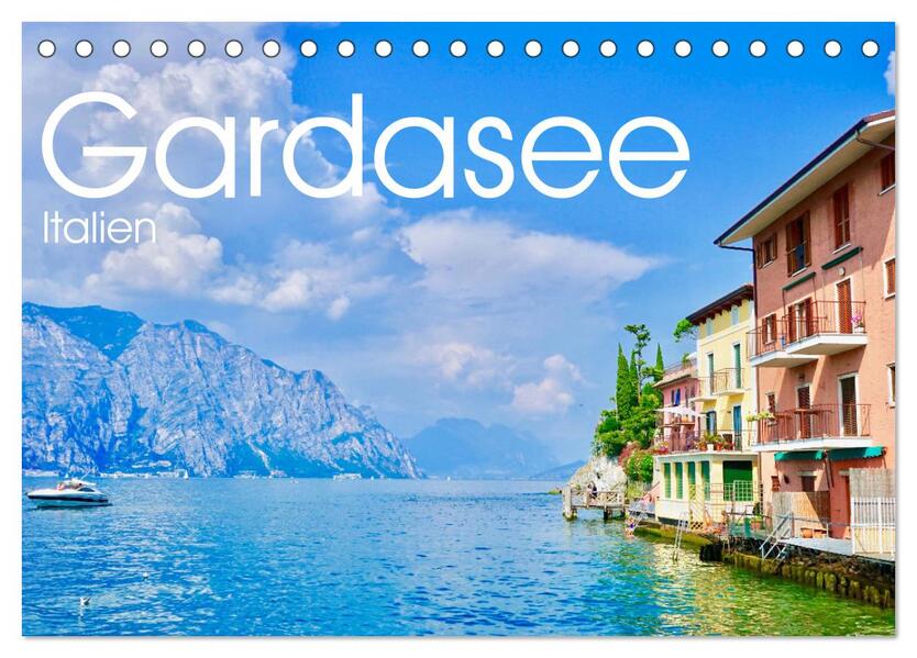 Gardasee Italien (Tischkalender 2026 DIN A5 quer) CALVENDO Monatskalender