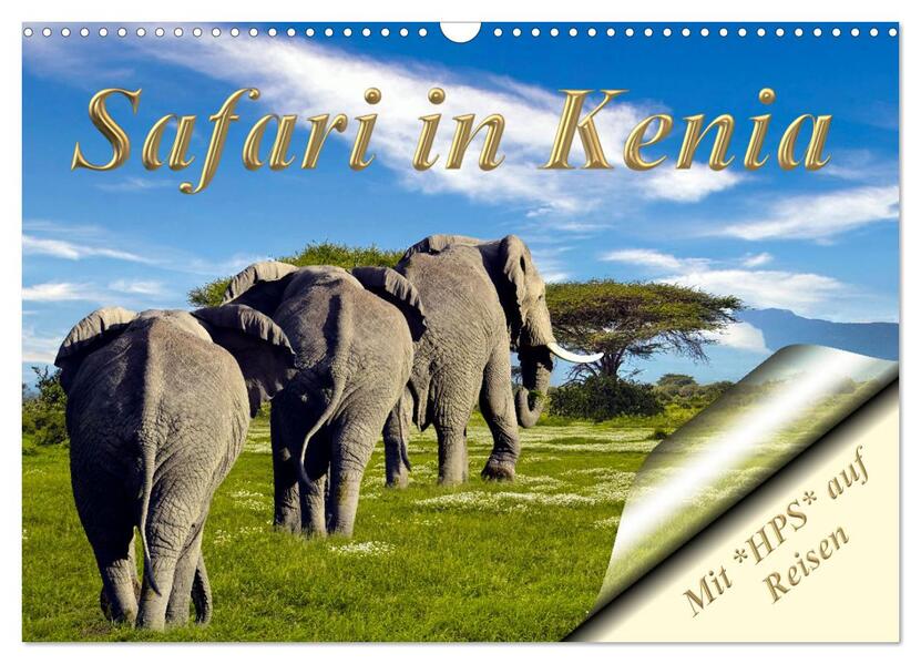 Safari in Kenia (Wandkalender 2026 DIN A3 quer) CALVENDO Monatskalender