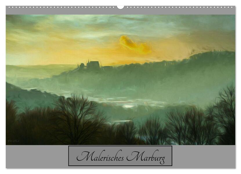 Malerisches Marburg (Wandkalender 2026 DIN A2 quer) CALVENDO Monatskalender