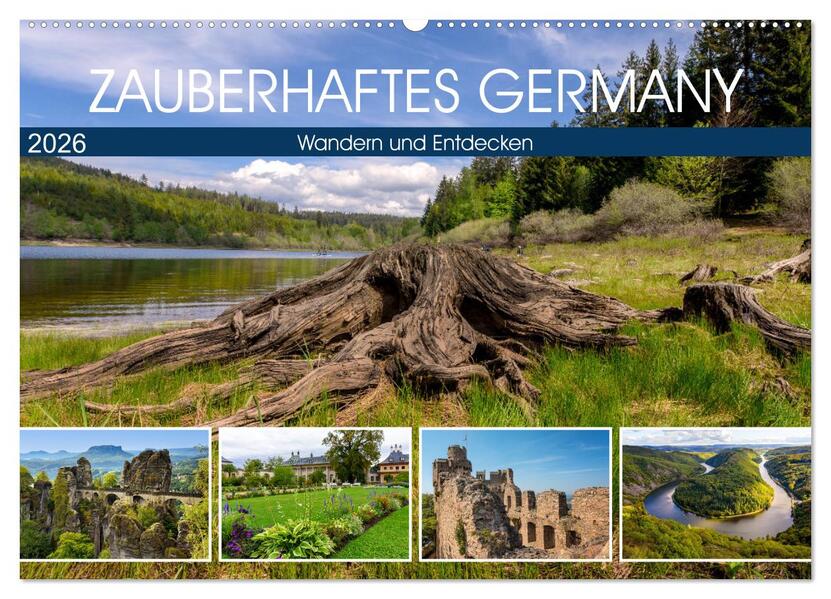 Zauberhaftes Germany (Wandkalender 2026 DIN A2 quer) CALVENDO Monatskalender