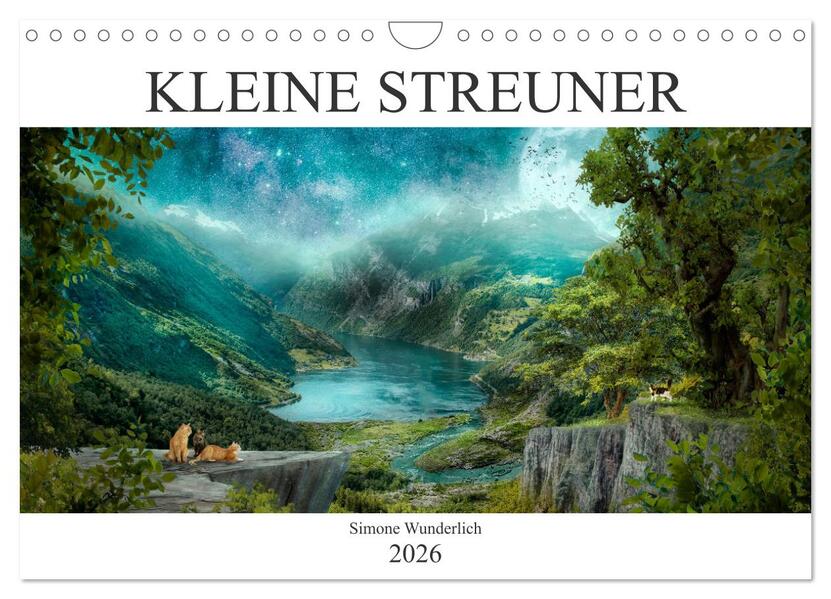 Kleine Streuner (Wandkalender 2026 DIN A4 quer) CALVENDO Monatskalender