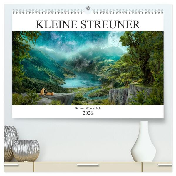 Kleine Streuner (hochwertiger Premium Wandkalender 2026 DIN A2 quer) Kunstdruck in Hochglanz