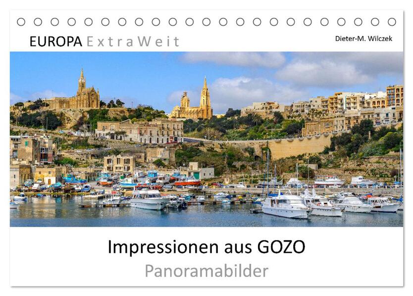 Impressionen aus GOZO - Panoramabilder (Tischkalender 2026 DIN A5 quer) CALVENDO Monatskalender