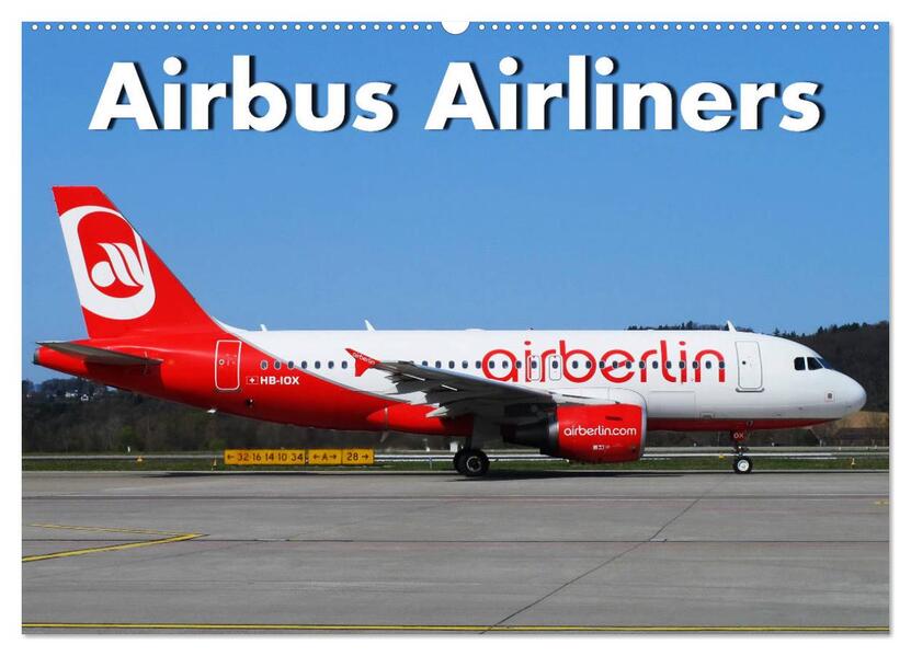 Airbus Airliners (Wandkalender 2026 DIN A2 quer) CALVENDO Monatskalender