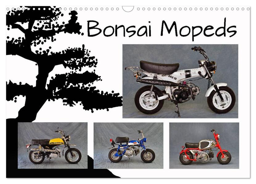 Bonsai Mopeds (Wandkalender 2026 DIN A3 quer) CALVENDO Monatskalender
