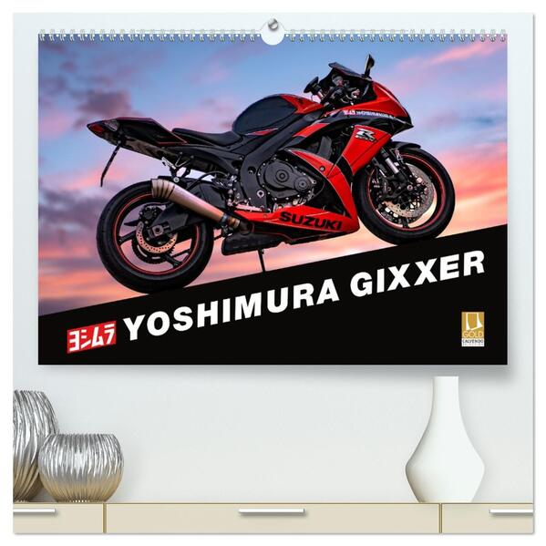 Yoshimura Gixxer Limited Edition (hochwertiger Premium Wandkalender 2026 DIN A2 quer) Kunstdruck in Hochglanz