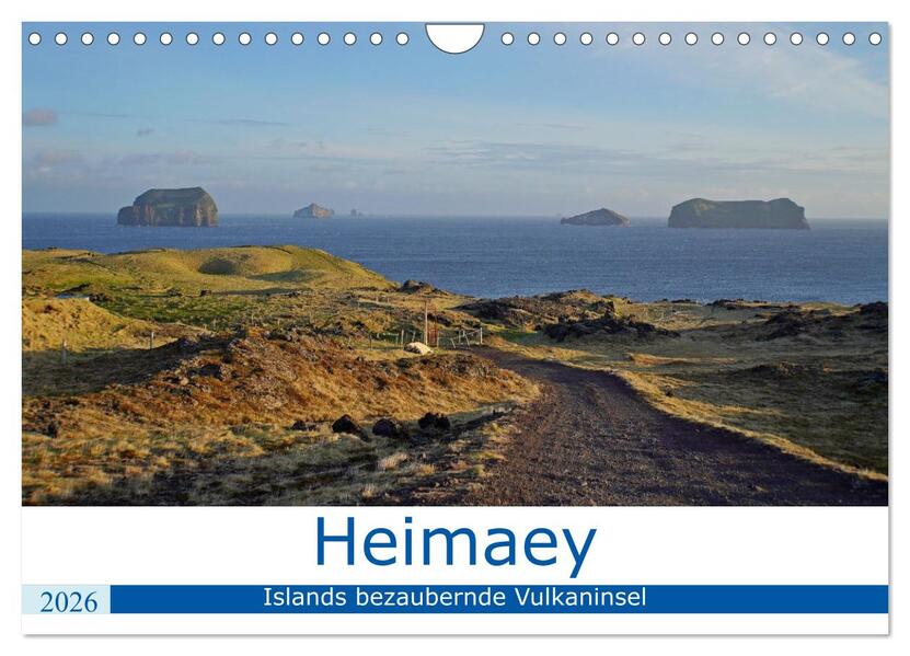 Heimaey - Islands bezaubernde Vulkaninsel (Wandkalender 2026 DIN A4 quer) CALVENDO Monatskalender
