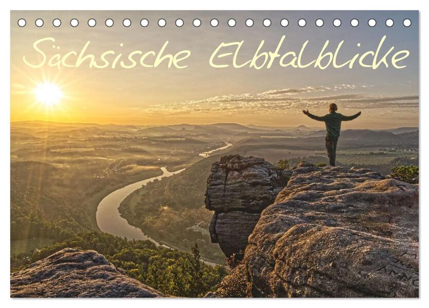 Sächsische Elbtalblicke (Tischkalender 2026 DIN A5 quer) CALVENDO Monatskalender