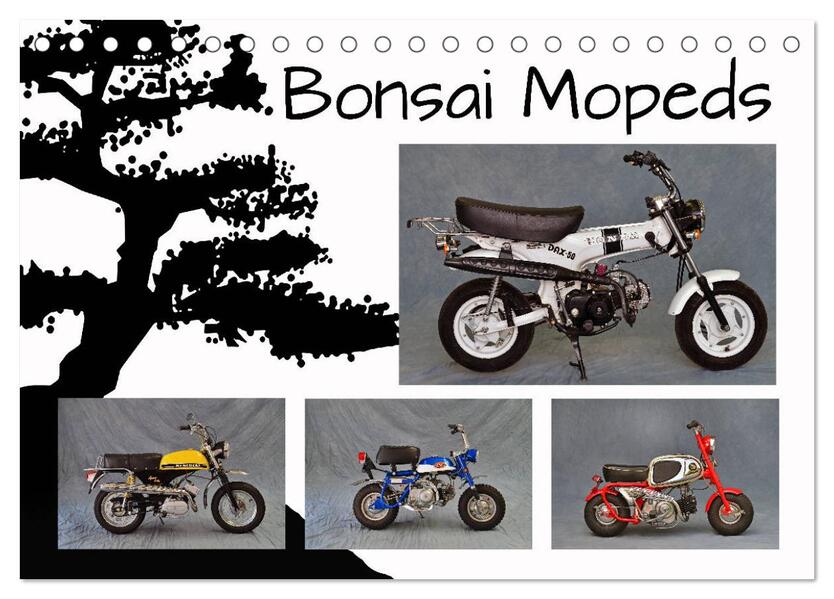 Bonsai Mopeds (Tischkalender 2026 DIN A5 quer) CALVENDO Monatskalender
