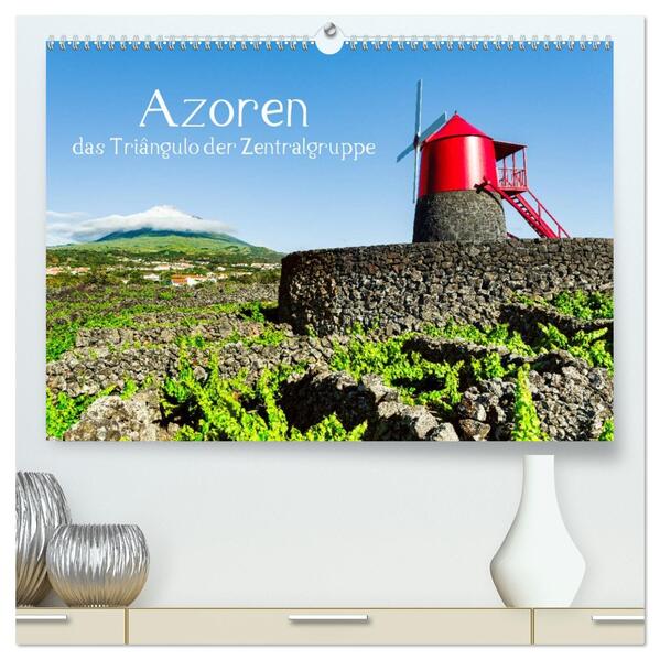 Azoren - das Triangulo der Zentralgruppe (hochwertiger Premium Wandkalender 2026 DIN A2 quer) Kunstdruck in Hochglanz