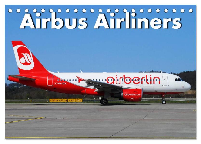 Airbus Airliners (Tischkalender 2026 DIN A5 quer) CALVENDO Monatskalender