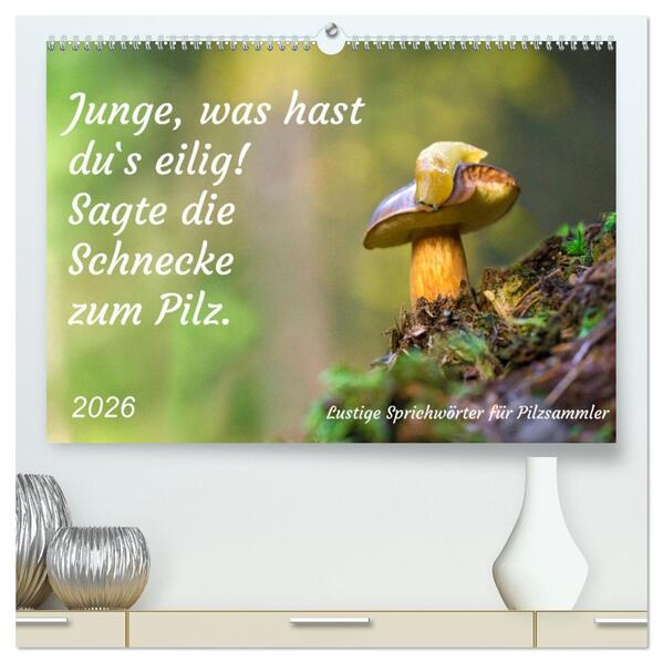 Junge was hast du`s eilig (hochwertiger Premium Wandkalender 2026 DIN A2 quer) Kunstdruck in Hochglanz